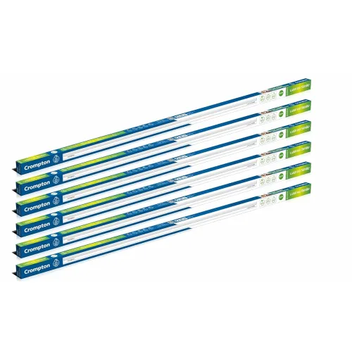 Image of Crompton Laser Ray Smile 20W LED Batten | Energy Efficient Batten for Home | Cool Day Light (6500K) (Pack of 6)