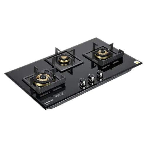 Image of Crompton Optime 78 cm 3 Burners Built-in Glass HOB with Digital Timer