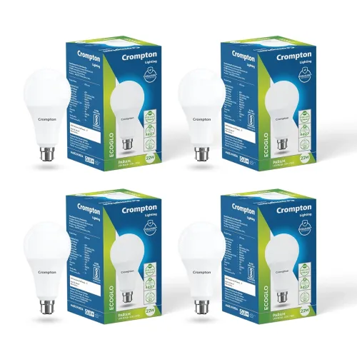 Image of Crompton Param 22W Round B22 LED Cool Day Light pack of 4
