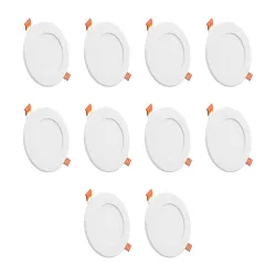 Crompton Platina Star Slim Recessed Edge Lit Panel 15Watt LED Round