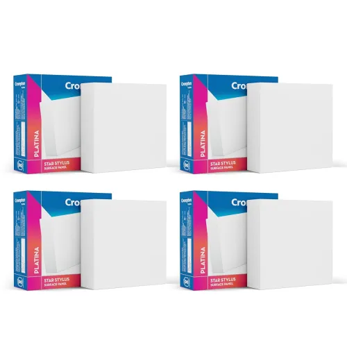 Image of Crompton Platina Star 12W Square Surface Panel Light (Natural White, Pack of 4)
