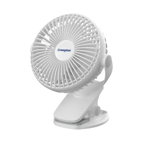 Image of Crompton Siro Rechargeable Clip Fan