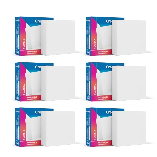 Image of Crompton Star Stylus 6W Square Downlighter CW – Pack of 6