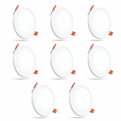 Image of Crompton Star Lord 3IN1 | Recessed Downlighter | 10W | Round | 3IN1 Mood Lighting | Multi-colour | Pack of 8 | False Cei