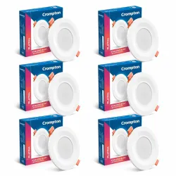 Crompton Star Lord 5W Downlighter – Round, Blue, Pack of 6