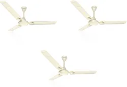 Crompton Surebreeze Hillbriz Deco 1200mm Ceiling Fan Pack of 3