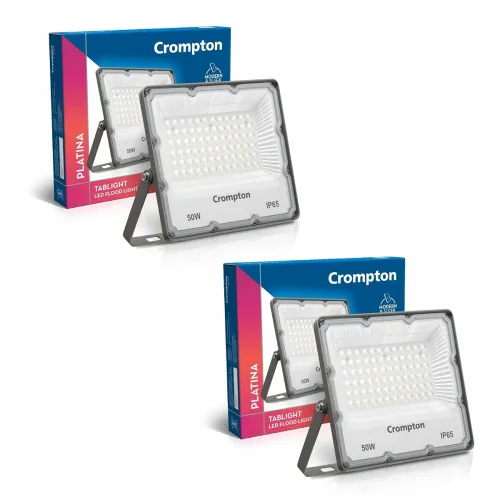 Image of Crompton TabLight Outdoor Waterproof LED Flood Lights (Pack of 2)