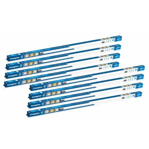 Image of Crompton TRIO 22W Batten Direct Indirect Light Pack 8