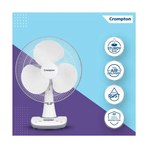 Image of Crompton Wave Star 400MM High Speed Table Fan | High Air Delivery|