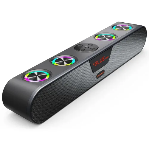 Image of CrossBeats Blaze B30 Bluetooth 30W Soundbar Gaming RGB Light, AUX, BT, SD Card, USB &FM, 8 Hrs Playtime Fast Charge Soun