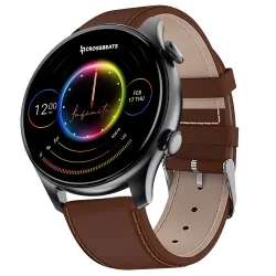 CrossBeats Orbit Infiniti 2.0, Large 1.43inch AMOLED Display Smartwatch with Ai ENC BT Calling, 1000+Songs 4GB Storage, 