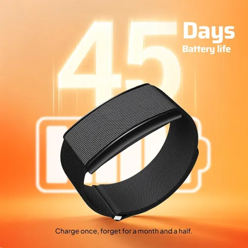 Image of CrossBeats Vector Smart Band with 45 Days Battery Life Strava & Google Health Connect