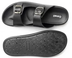 Crovell Men Sandal (Black , 8)