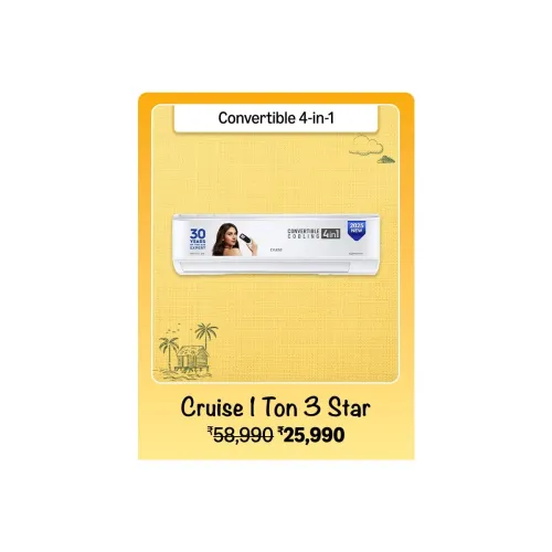 Image of Cruise 1 Ton 3-Star AC @ ₹25990 on Big Billion Day Sale
