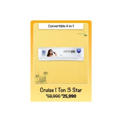 Cruise 1 Ton 3-Star AC @ ₹25990 on Big Billion Day Sale