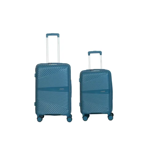Image of CRUISE Mediterranean Trolley Bags Set (20+24 Inch) | Hard Shell Expandable Suitcases with 8 Spinner Wheels & TSA Lock | 