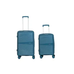 CRUISE Mediterranean Trolley Bags Set (20+24 Inch) | Hard Shell Expandable Suitcases with 8 Spinner Wheels & TSA Lock | 