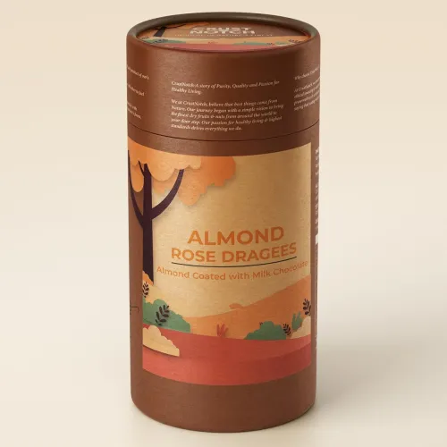 Image of CrustNotch Premium Almonds Rose Dragees | Whole Almonds Enrobed in Rich Milk Chocolate with Delicate Rose Flavor