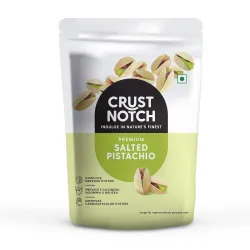 CrustNotch Roasted & Salted Pistachios with Open Shells (450 gm)