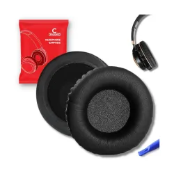 Crysendo 100mm Headphone Cushion for OneOdio Pro 10/50,PU Leather-Black