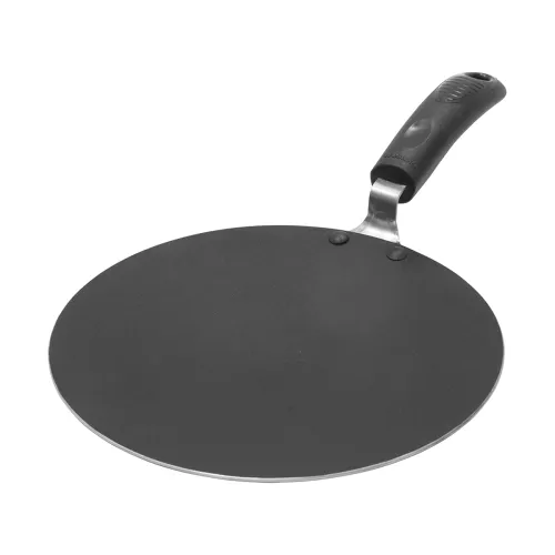 Image of Crystal Aluminium Heavy Gauge Non-Stick Concave Tawa, 250 Mm, Standard, Multicolor