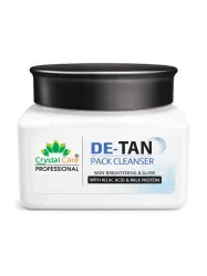 Crystal Care De-Tan Pack Cleanser with Kojic Acid and Milk for Radiant Skin