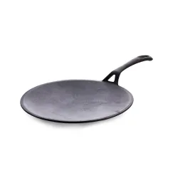 Crystal Pre-Seasoned Cast Iron Roti/Chapati Tawa 250 Mm | Free Handle Cover | 100% Toxin Free | Naturally Non Stick | Long Lasting | Induction & Gas Stove Compatible