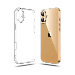 Crystal Clear Back Case for iPhone 17 | Raised Bumps for Camera & Screen Protection | Clear Soft Silicone Back Case Cover for iPhone 17 (TPU | Transparent)