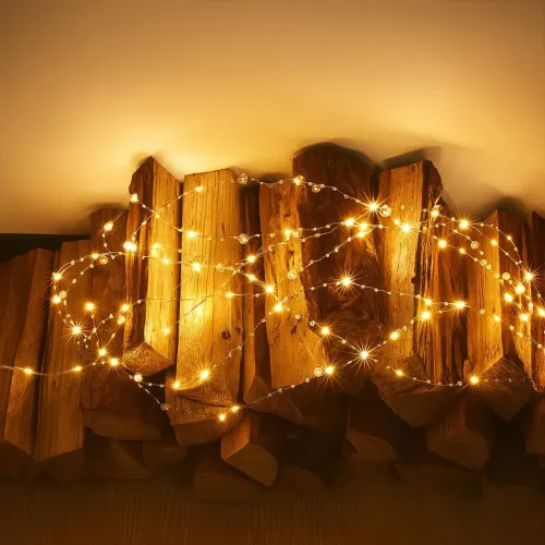 Image of Crystal Curtain LED String Light 80 LEDs