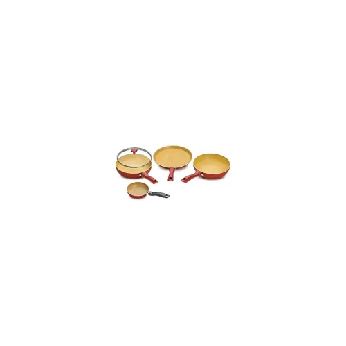 Image of Crystal Induction Base Non-Stick Aluminium Cookware Set 4-Piece
