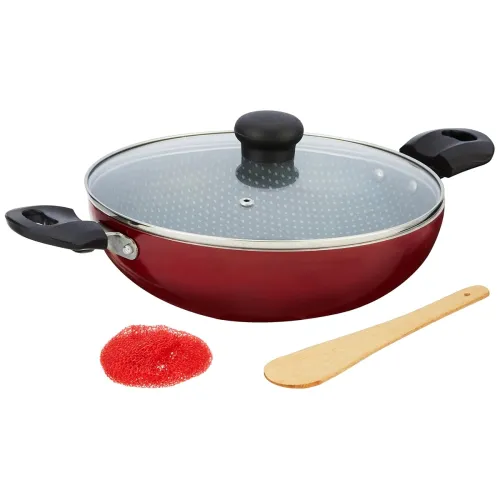 Image of Crystal Polka Series Non Stick Kadai 240 Mm