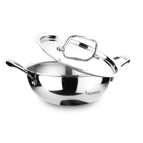 Image of Crystal TriPro Stainless Steel kadai 24cm