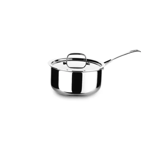 Image of Crystal TriPro -Triply Stainless Steel Saucepan with Lid - 18 cm (Induction Bottom)