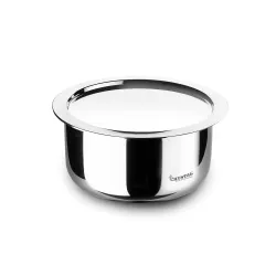 Crystal TriPro -Triply Stainless Steel Tope with Lid - 22 cm (Induction Bottom)