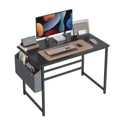 Cubiker Computer Desk 32 Inch Study Table with Storage Bag Black