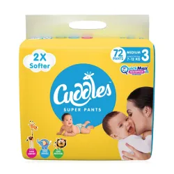 Cuddles Super Dry Pant Diapers - M (72 Pieces)