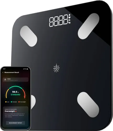 Image of Cult Bluetooth Smart Weighing Scale (Black, 20+ Parameters)