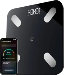 Cult Bluetooth Smart Weighing Scale (Black, 20+ Parameters)