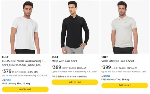 Image of CULT Men's Clothing upto 88% Discount