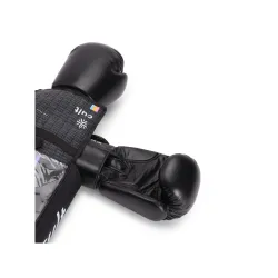 Cult Premium Black Leather 8oz Boxing Gloves