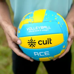 Cult Volleyball ACE Blue Yellow Size 4