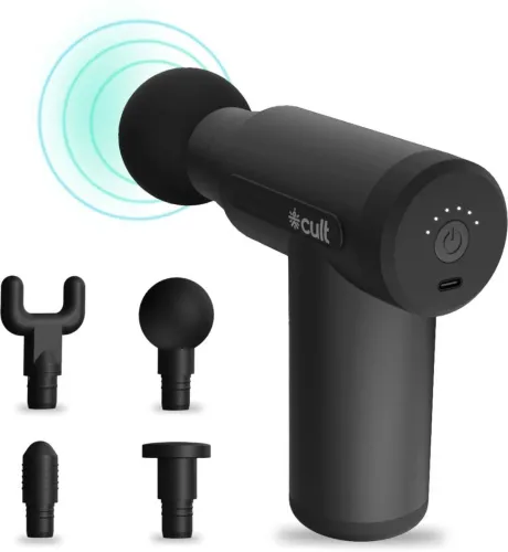 Image of Cult Volt Massager (Silicone Head, 3000mAh, Deep Tissue, Black)