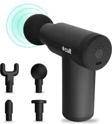Cult Volt Massager (Silicone Head, 3000mAh, Deep Tissue, Black)