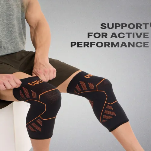 Image of CULT 2-Pcs Printed Knee Support Workout Accessories