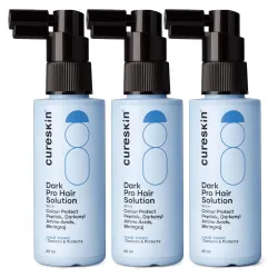Cureskin Anti Grey Hair Serum | Restores Natural Hair Colour Without Dye | Peptide-52, Acetyl Tyrosine & Larix Extract | For Head & Beard | 3 Months Supply (180 ml)