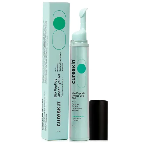 Image of Cureskin Under Eye Gel for Dark Circles for Women and Men | 