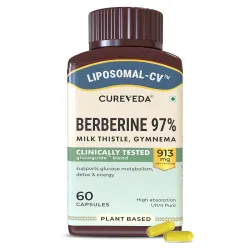 Cureveda Liposomal Berberine 97% with Milk Thistle & Gymnema