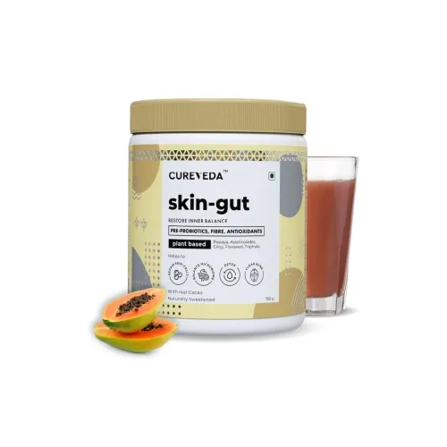 Image of Cureveda SkinGut Pre & Probiotic Powder for Clear Skin