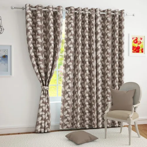 Image of Story@Home Curtains 8 Feet Long Set of 2 | Room Darkening Curtain | Floral Printed | Thermal Insulated Semi Long Door Cu