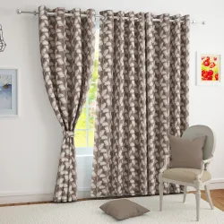 Story@Home Curtains 8 Feet Long Set of 2 | Room Darkening Curtain | Floral Printed | Thermal Insulated Semi Long Door Cu